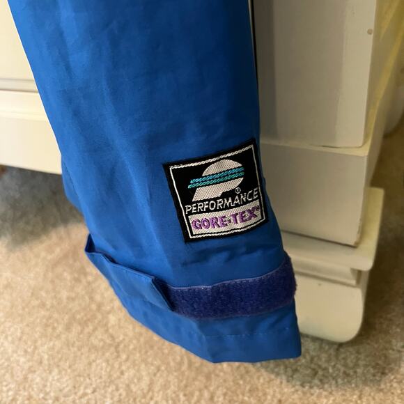 Cycling Wear by Performance Size Medium Biking Pants Blue Gore Tex Zippered Legs - Picture 2 of 7